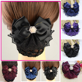 Kẹp búi tóc Hàn Quốc Kẹp tóc lưới búi tóc thời trang thanh lịch xinh xắn