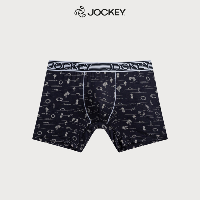 Quần lót Nam Jockey USA Cotton Modal họa tiết dáng boxer trunk - 1290