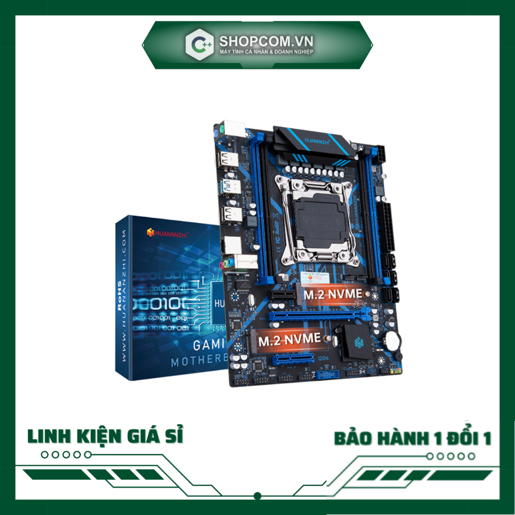 Mainboard Huananzhi X99 QD4 LGA 2011-3 DDR4 bo mạch máy tính BH 1 tháng main linh kiện chính hãng Shopcom