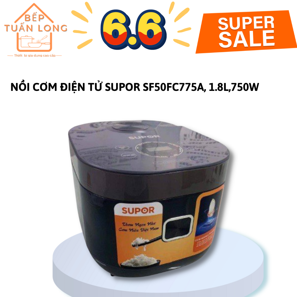 Nồi Cơm Điện Tử Supor SF50FC775A , 1,8L, 750W, Hàng Chính Hãng Bảo Hành 12 Tháng