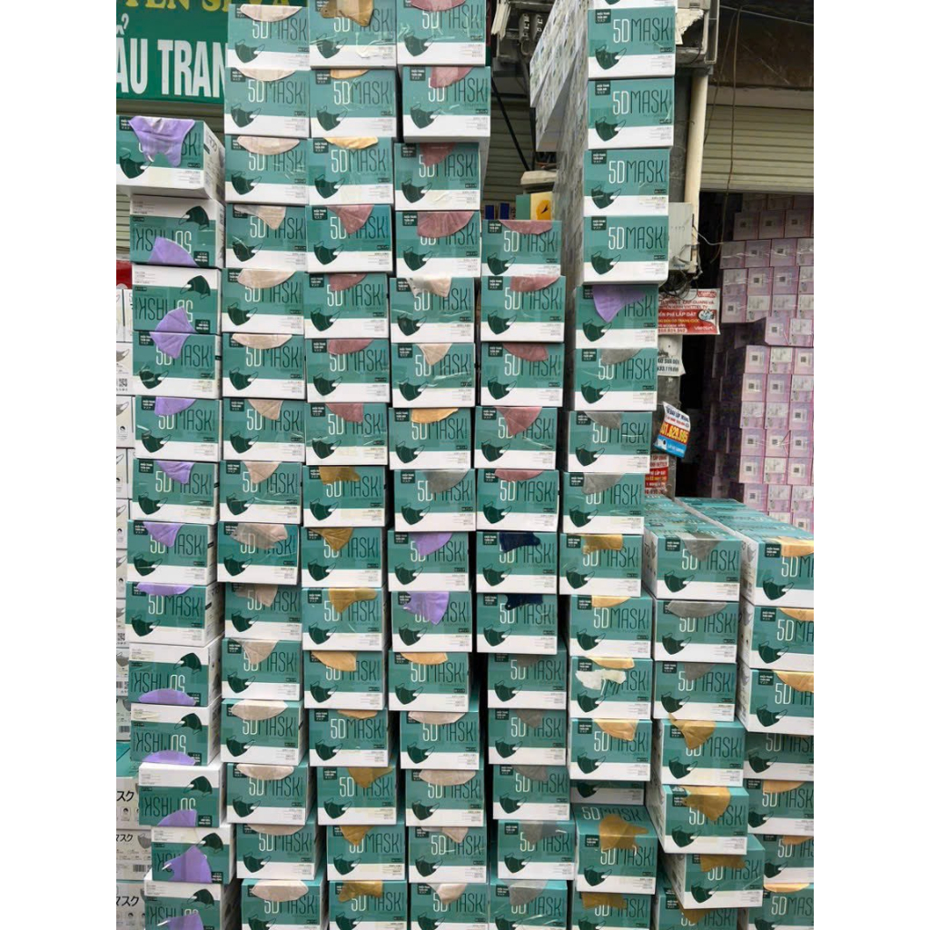 Thùng khẩu trang 5D 100 chiếc