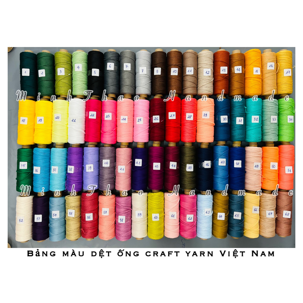 Dệt ống Craft Yarn MÀU 1-50
