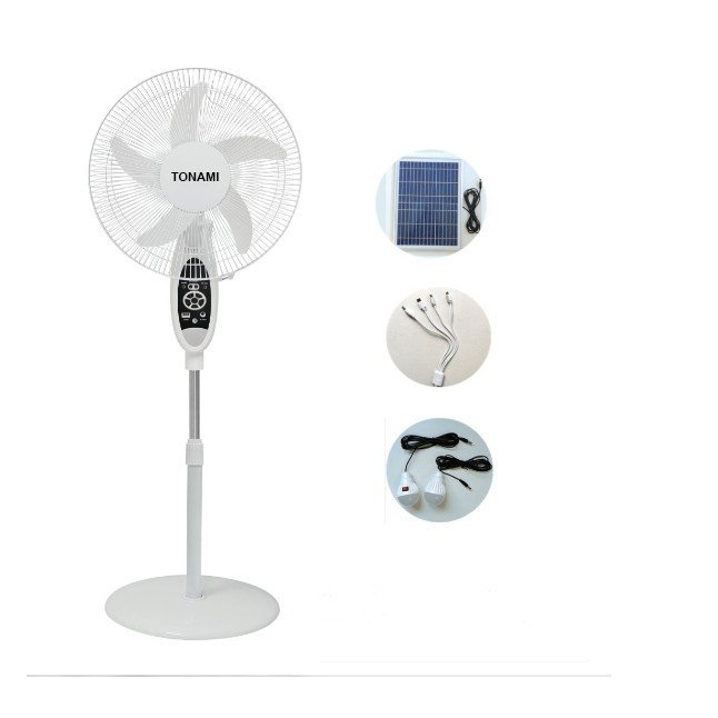 Quạt năng lượng mặt trời Tonami Nhật Bản,quạt tích điện mẫu mới 2023, hàng chính hãng