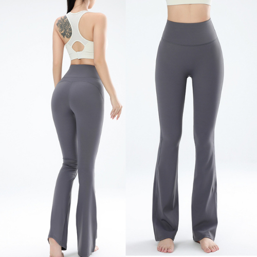 Quần Tập Yoga GYM Naqi Q-619 Ống Rộng Chấm Gót Lưng Cao Siêu Hắc Dáng