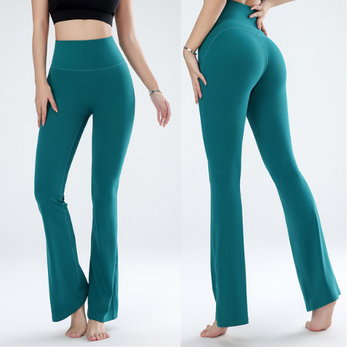 Quần Tập Yoga GYM Naqi Q-619 Ống Rộng Chấm Gót Lưng Cao Siêu Hắc Dáng