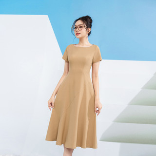 Đầm Xòe LAMER Cổ Thuyền L63L23H009