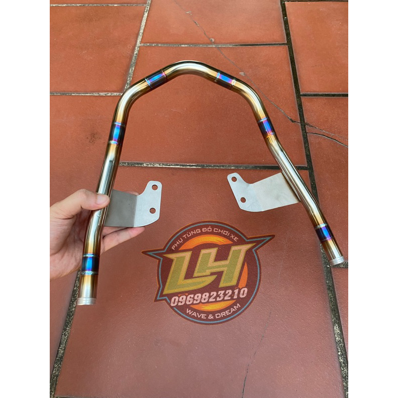 Tay sách inox 304 fom nhọn gắn cho sirius RC