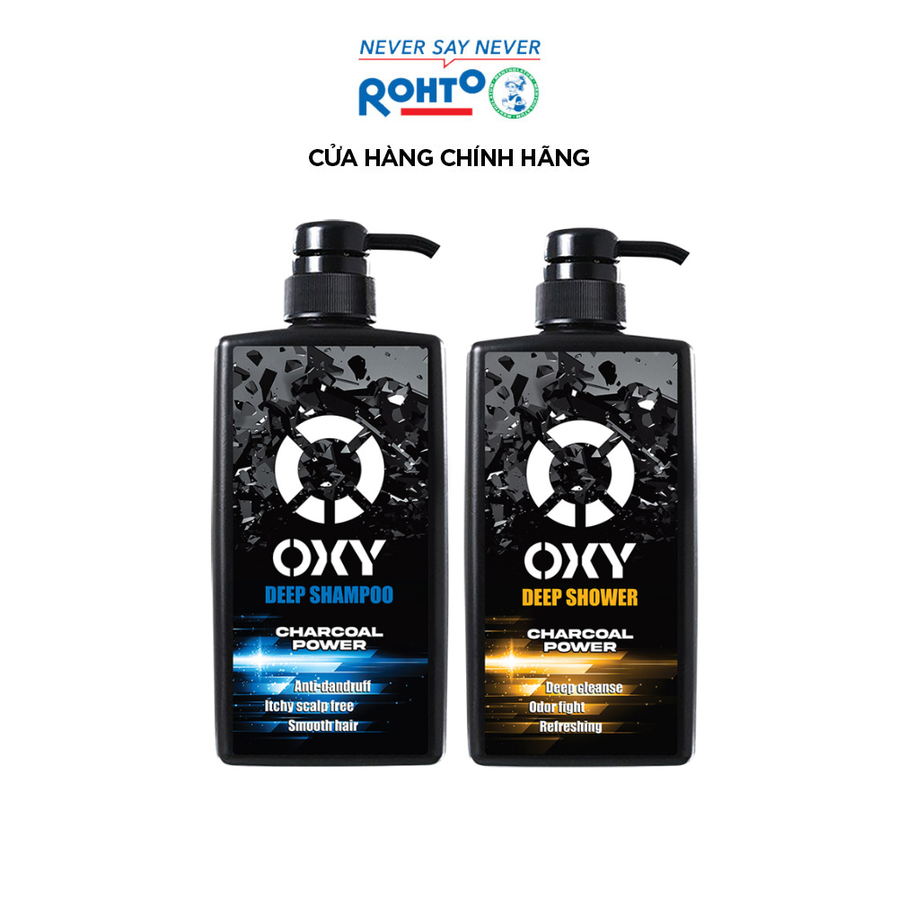 Combo chăm sóc toàn thân cho nam giới: 1 Dầu gội Oxy Deep Shampoo 500ml & 1 Sữa tắm Oxy Deep Shower 500ml
