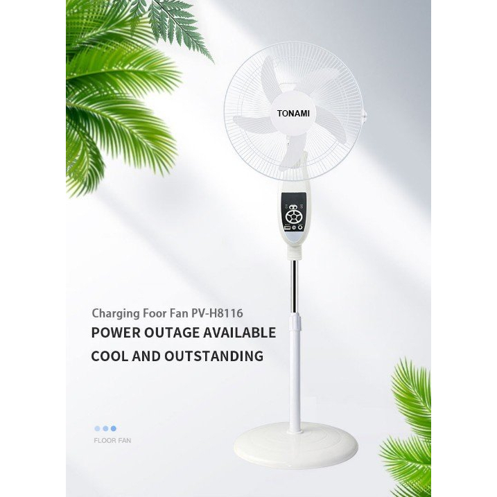 Quạt năng lượng mặt trời Tonami Nhật Bản,quạt tích điện mẫu mới 2023, hàng chính hãng