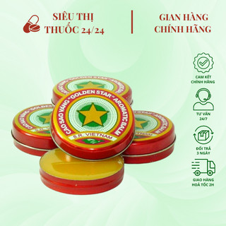 Dầu cù là Cao Sao Vàng TW3 3g ⚡ CAM KẾT CHÍNH HÃNG ⚡ Cao Sao Vàng đa công dụng, giảm triệu chứng sổ mũi, nhức đầu