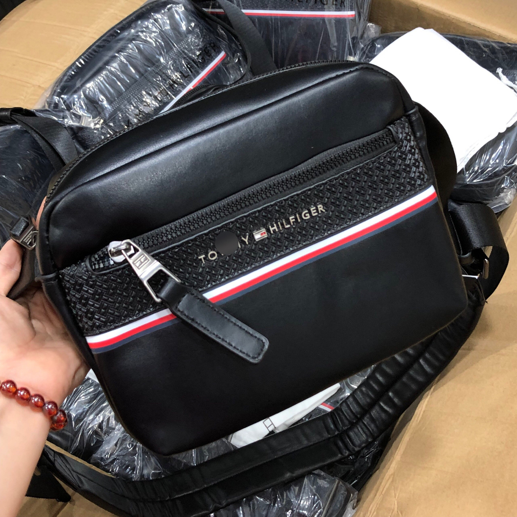 Túi da nam đeo chéo Tom my cao cấp chuẩn hãng size 21