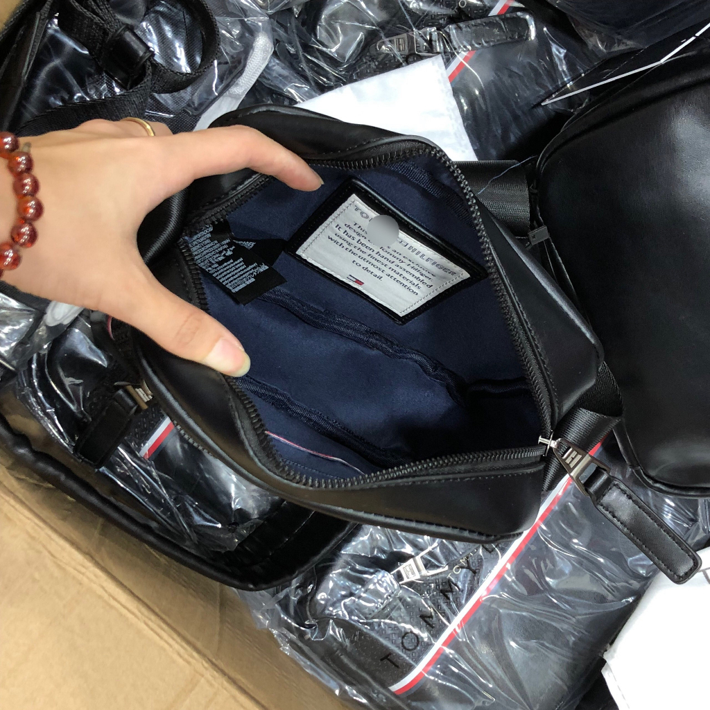 Túi da nam đeo chéo Tom my cao cấp chuẩn hãng size 21