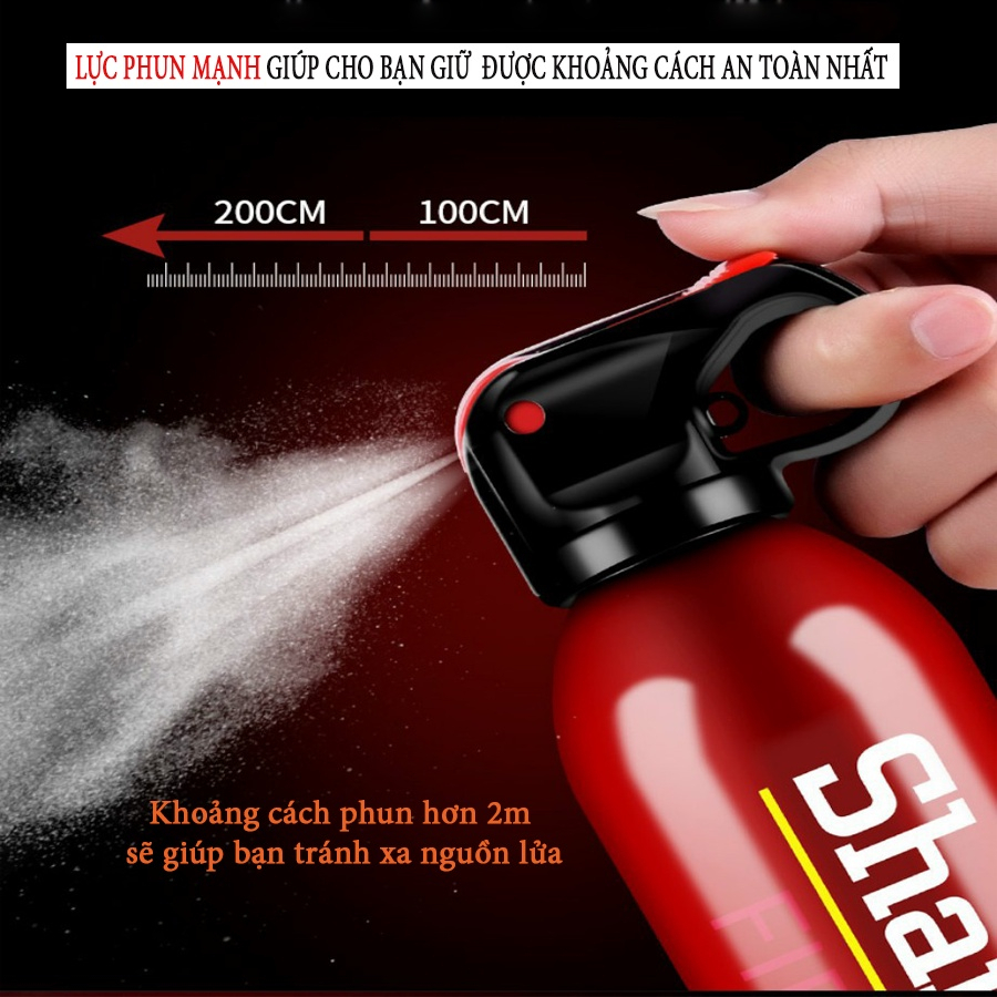 Bình Xịt Chữa Cháy - Bình Cứu Hỏa Mini - Dập Lửa Khẩn Cấp Ô tô - Văn Phòng, Nhà Cửa,Bếp Siêu Nhanh Sharspots Chính Hãng