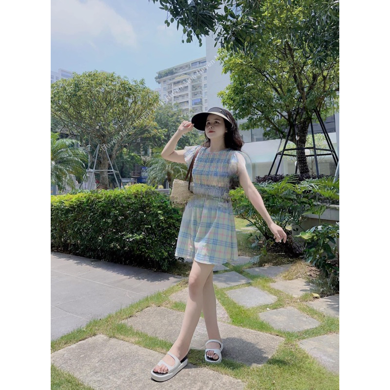 Jum kẻ 2 màu siêu xinh