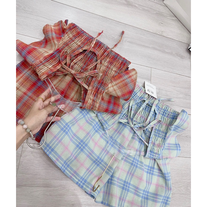 Jum kẻ 2 màu siêu xinh