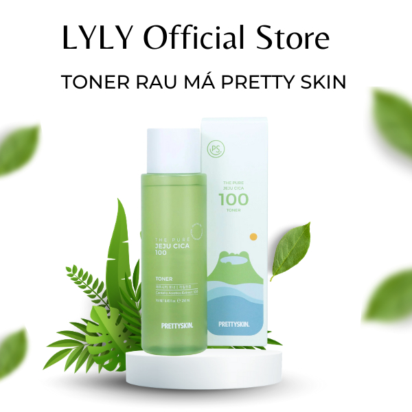 Nước Hoa Hồng Toner Rau Má Cho Da Dầu Mụn JEJU PRETTY SKIN Hàn Quốc 250ml