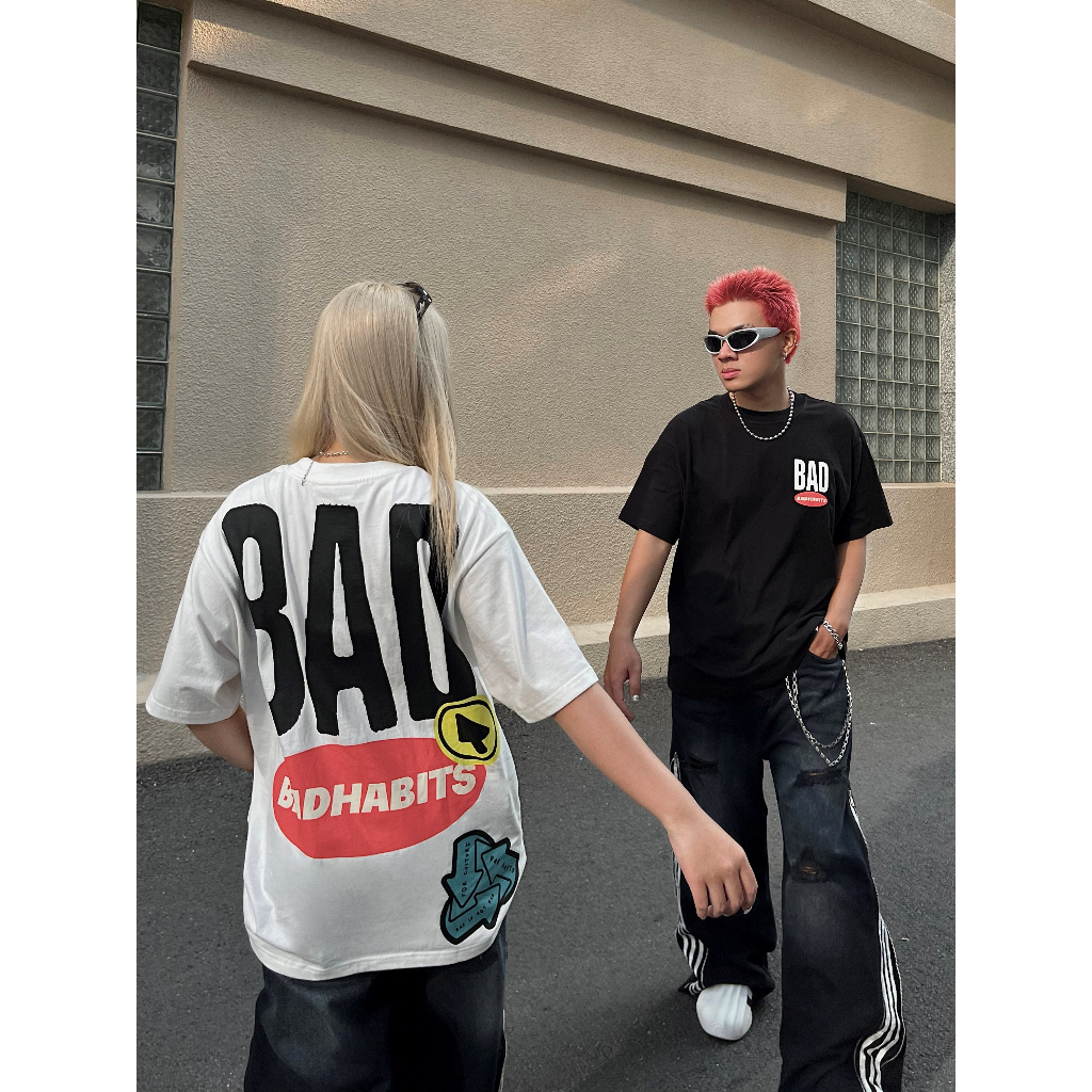 Áo Thun Unisex Bad Habits- Black Bad Icon Tee - Local Brand Chính Hãng