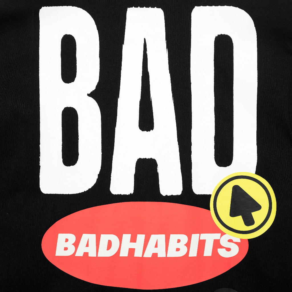 Áo Thun Unisex Bad Habits- Black Bad Icon Tee - Local Brand Chính Hãng