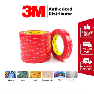 Băng keo cường lực 2 mặt trong suốt 3m vhb 4910 kích thước 33m