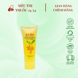 Sữa rữa mặt Nghệ E100 100g ⚡ CAM KẾT CHÍNH HÃNG ⚡ Sữa rửa mặt tinh chất nghệ ngăn ngừa mụn, giữ ẩm cho da