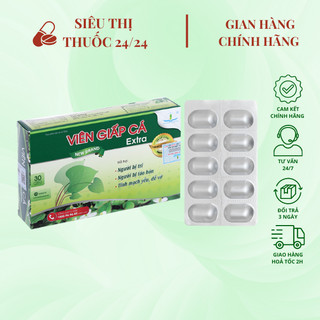 Viên uống Giấp Cá Extra ⚡ CAM KẾT CHÍNH HÃNG ⚡ Viên uống hỗ trợ người bị trĩ, táo bón