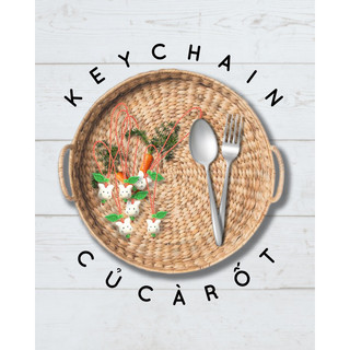 [Whiteline] Móc khóa Củ cà rốt (màu cam)