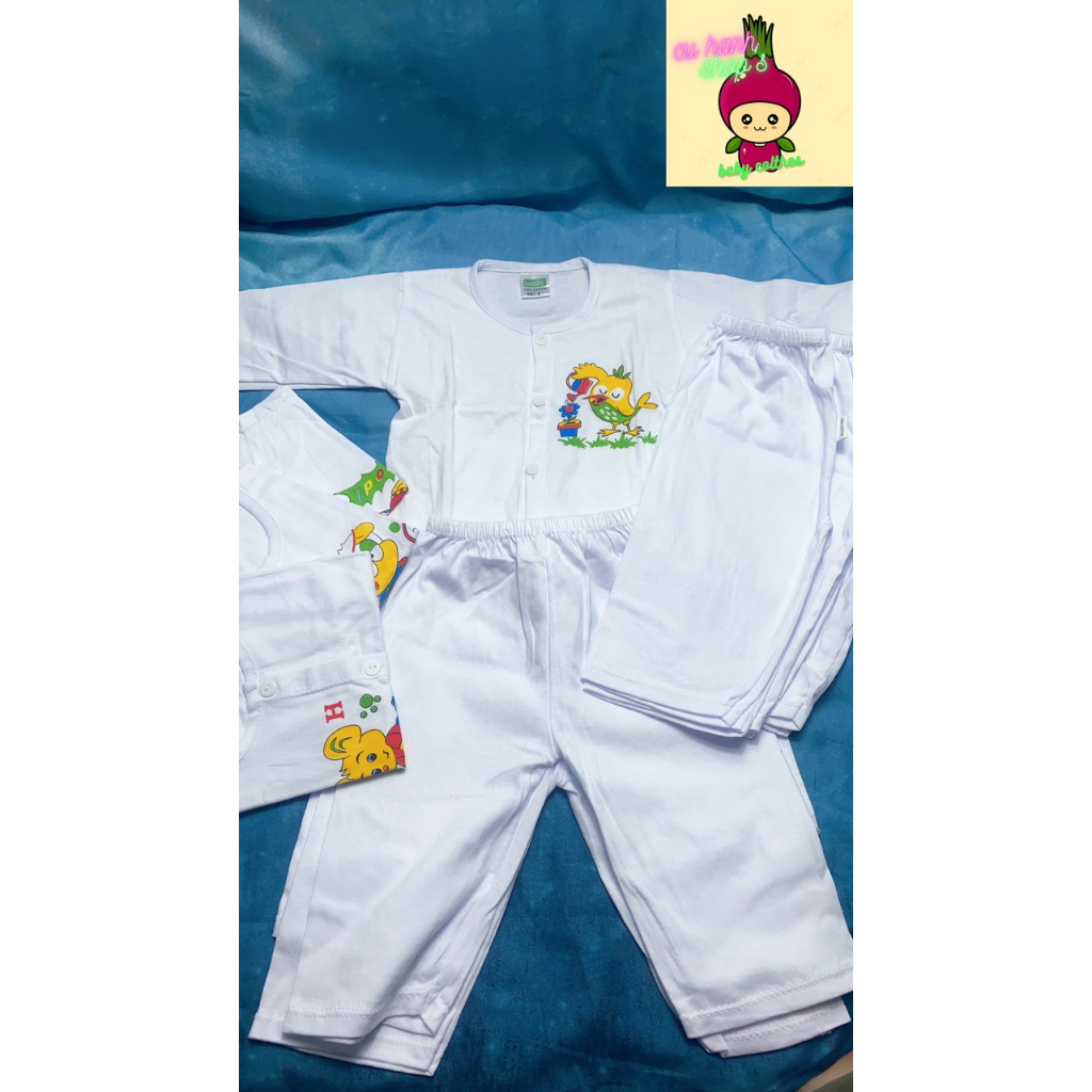 Set áo + quần cotton cho bé sơ sinh