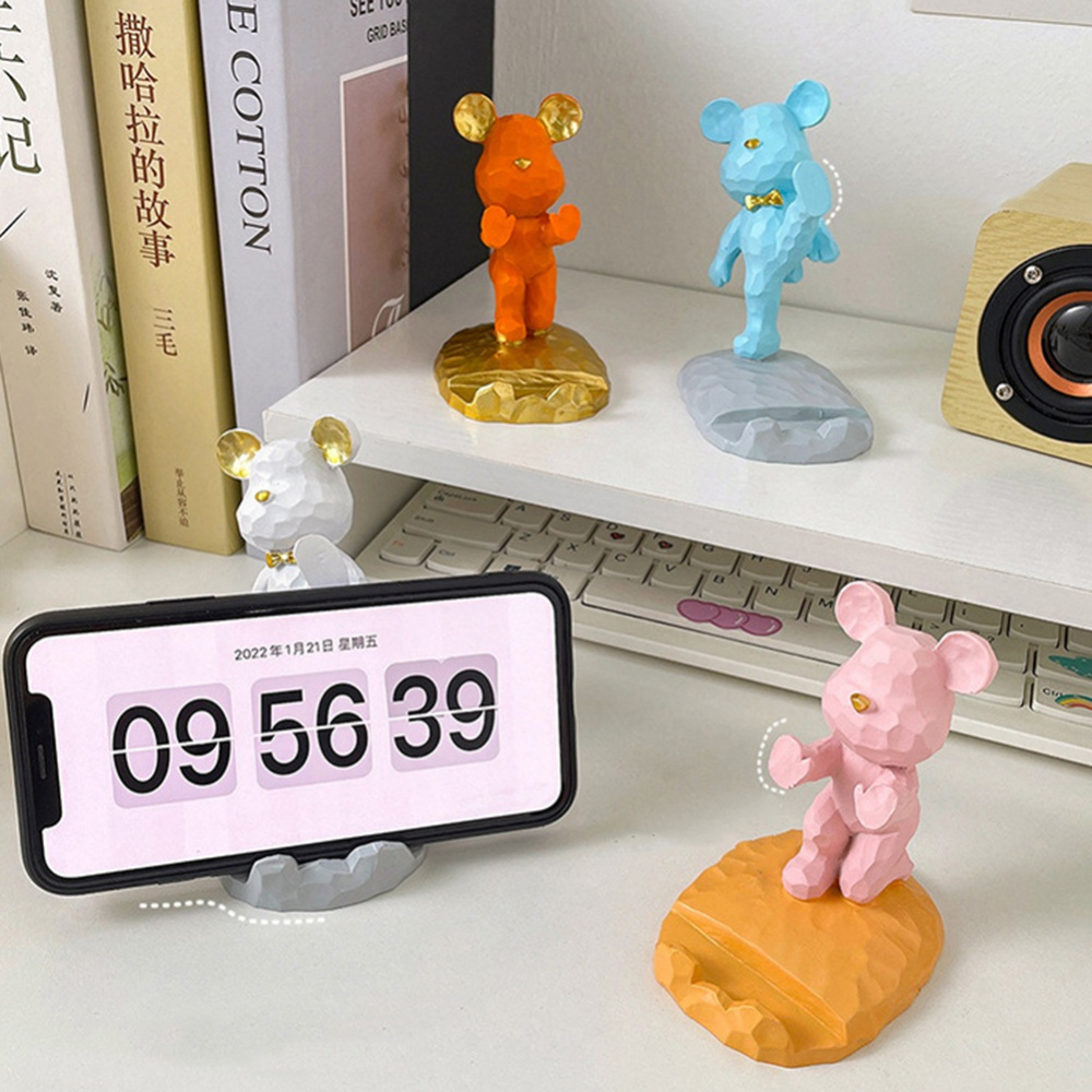 Giá Đỡ Điện Thoại "Gấu Violent & Phi Hành Gia" Dễ Thương sáng tạo để bàn phong cách, độc đáo, đáng yêu