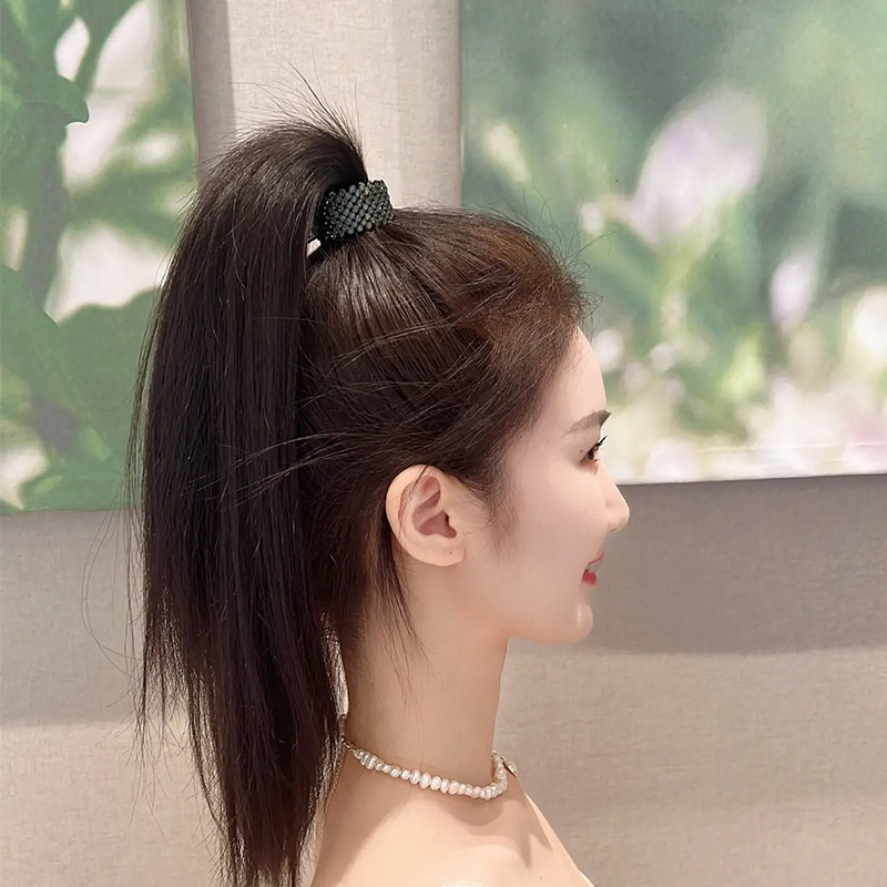 Kẹp tóc đuôi ngựa cố định tóc cao hot trend 2023 đính đá xinh xắn TB593