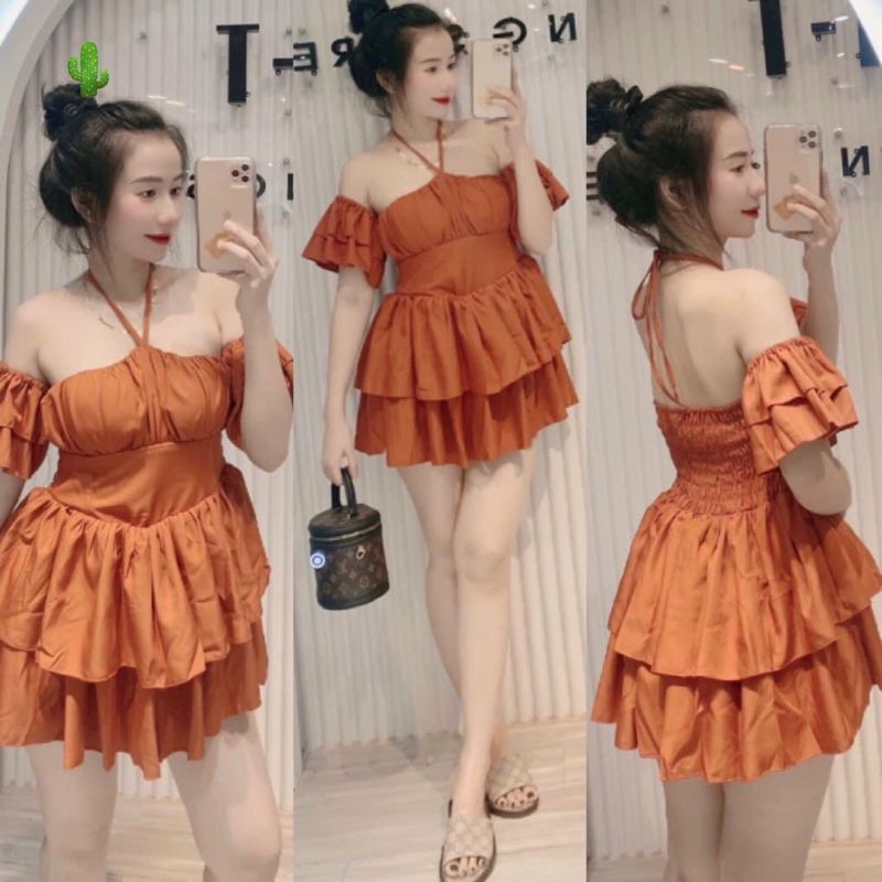 Đầm yếm tầng siêu hot cực sang chảnh _sexy(B.c)