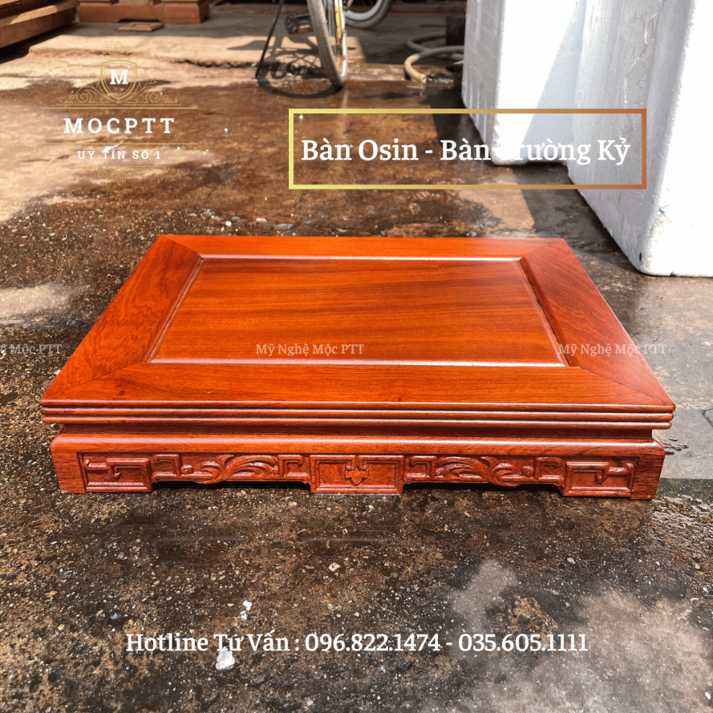 Bàn trà , bàn osin gỗ hương kích thước 30 x 40 , 35 x 50 , 35 x 60 cm trang trí phòng khách , phòng thờ