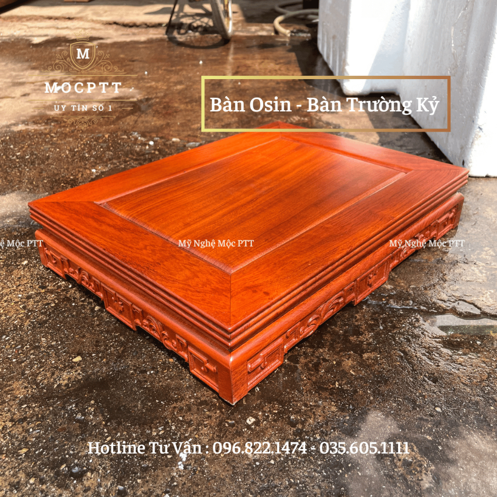 Bàn trà , bàn osin gỗ hương kích thước 30 x 40 , 35 x 50 , 35 x 60 cm trang trí phòng khách , phòng thờ