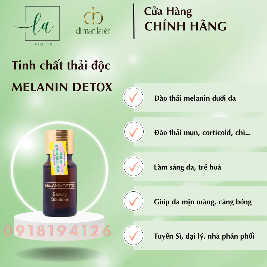 Tinh Chất Đào Thải và Trẻ Hoá Melanin Detox Dimanlaier 10ml