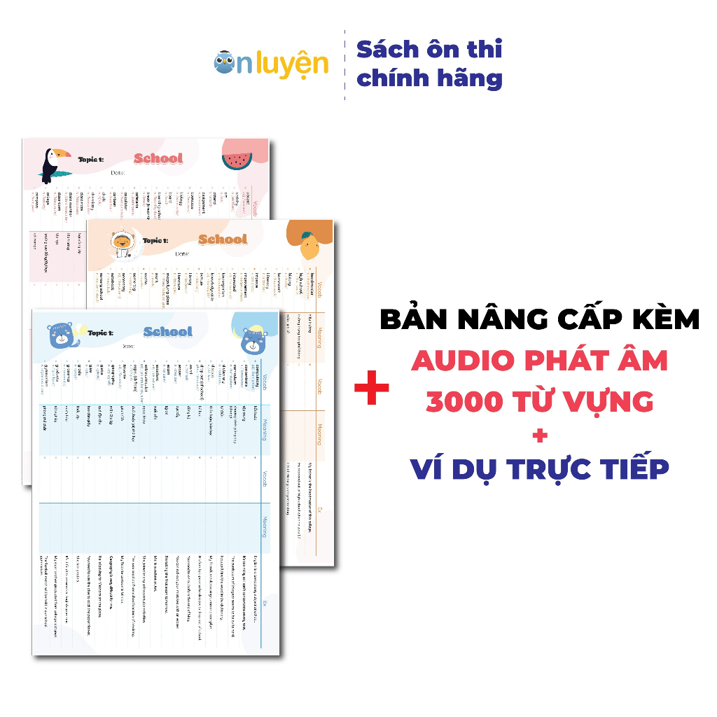 (Có File nghe) Set TAKENOTE 3000 từ vựng Tiếng Anh theo chủ đề thông dụng nhất - Nhà sách Ôn Luyện