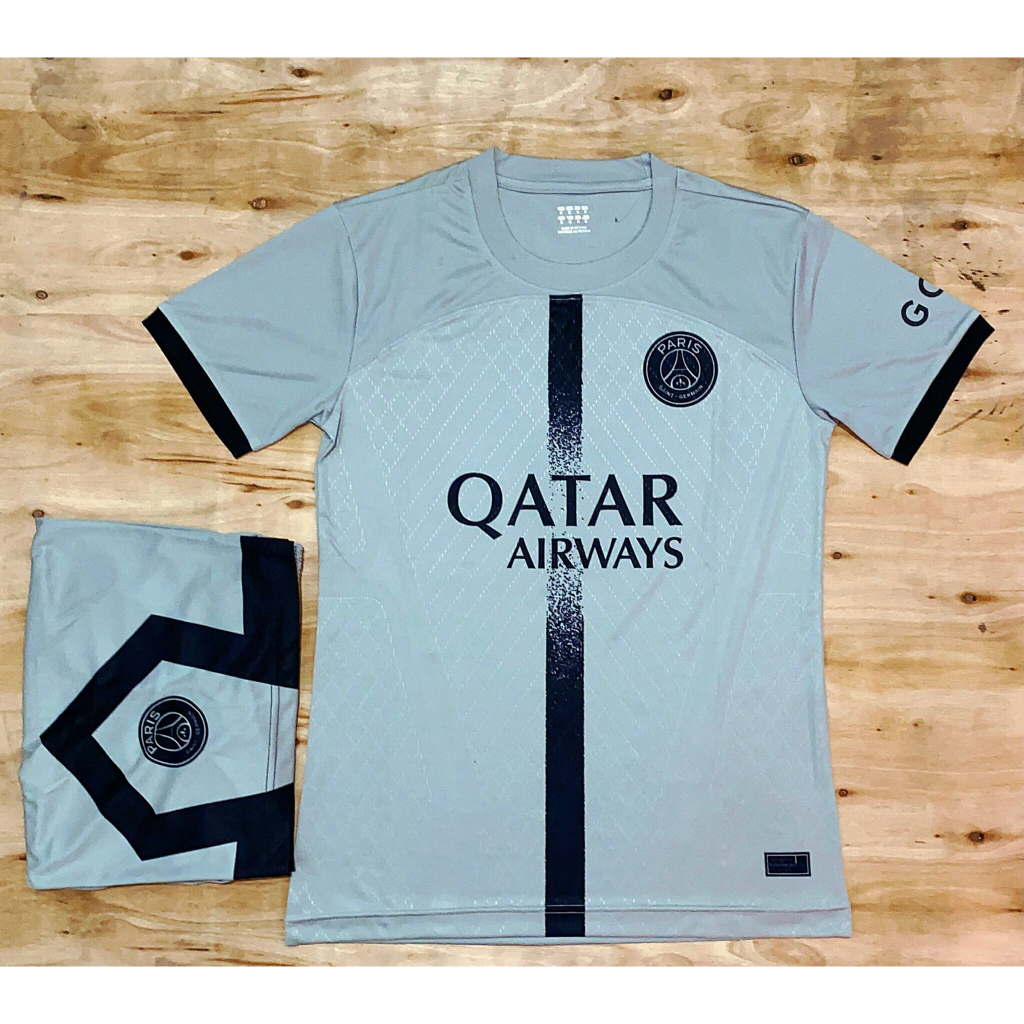 Bộ quần áo hàng THUN cao cấp - PSG xám