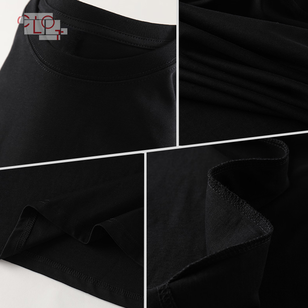 CLOT local brand Áo thun unisex đen vintage áo bigsize thời trang nữ tee 100%Cotton