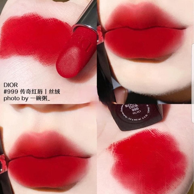 Son Dior Rouge Matte màu 999 fullsize fullbox