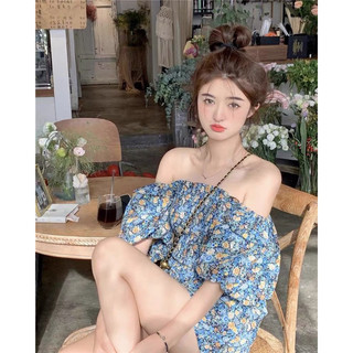 Váy Hoa nhí cho nữ mùa hè trễ vai siêu xinh