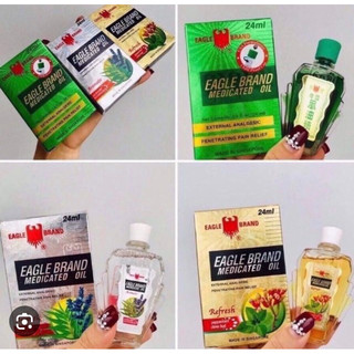 Dầu gió con ó xanh,trắng, vàng chính hãng eagle brand 24 ml