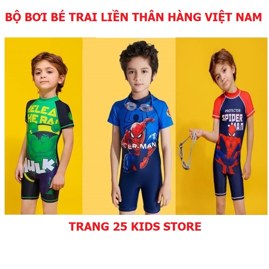 Bộ Bơi Bé Trai Liền Thân Siêu Nhân Nhện, Người Xanhm Đồ Bơi cao cấp Việt Nam - Trang 25 Kids
