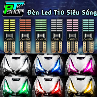 [Giá 1 bóng]ĐÈN LED T10 GẮN DEMI, ĐỒNG HỒ, XINHAN XE FUTURE, RSX, WAVE CÓ 5 MÀU