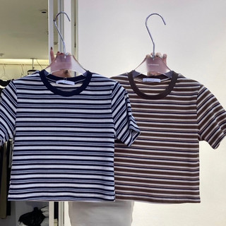 Áo June croptop kẻ