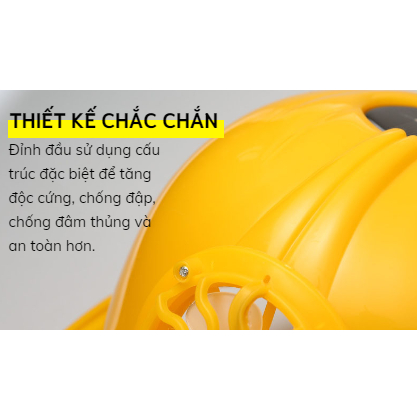 Mũ Điều Hoà, Mũ Bảo Hộ Gắn Quạt Chạy Bằng Năng Lượng Mặt Trời, Kèm Vành Mũ