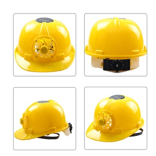 Mũ Điều Hoà, Mũ Bảo Hộ Gắn Quạt Chạy Bằng Năng Lượng Mặt Trời, Kèm Vành Mũ