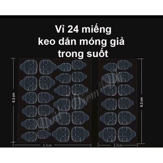 Vỉ 24 miếng keo dán móng, Vỉ 24 miếng dán móng