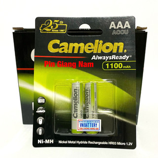 Pin Sạc AAA Camelion 1100Mah vỉ 2 Viên Hàng Chính Hãng