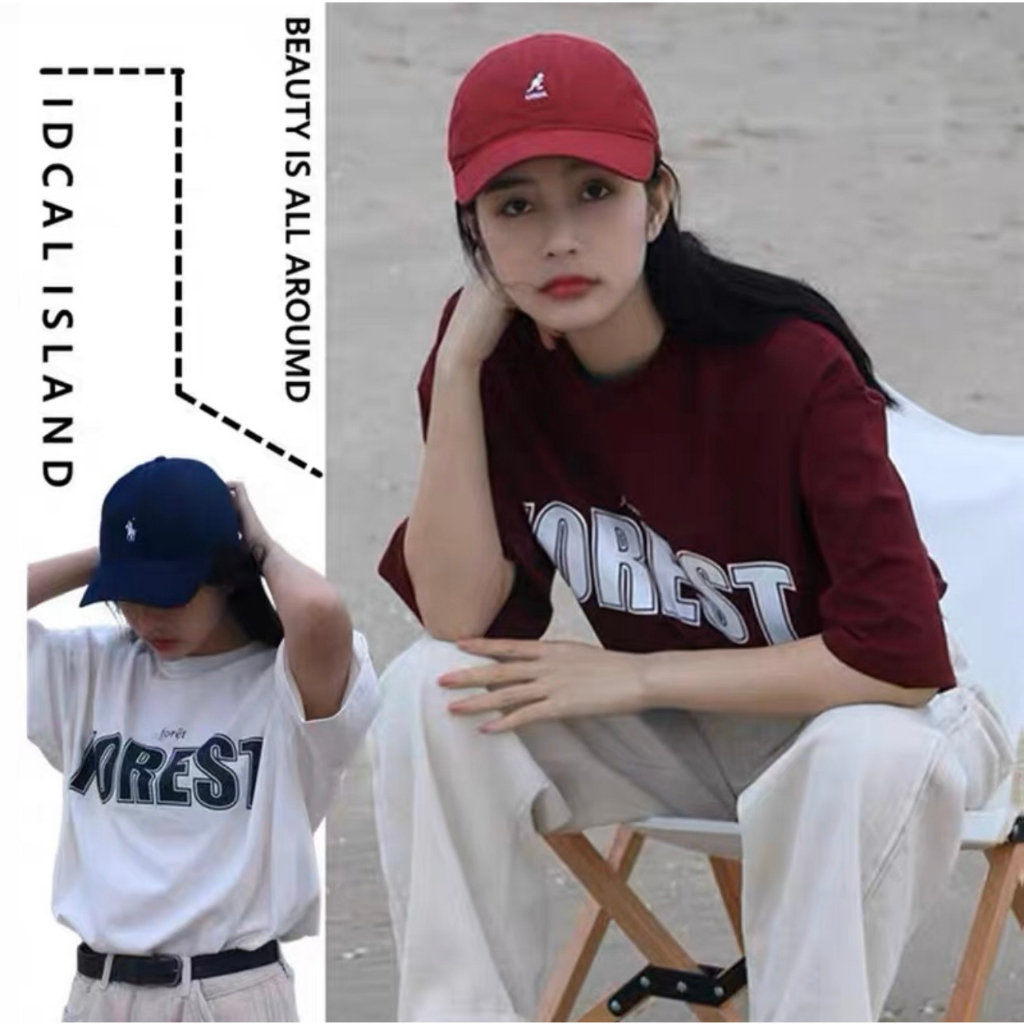 Áo Phông Unisex  Nam Nữ Form Rộng Tay Lỡ In Chứ FOREST