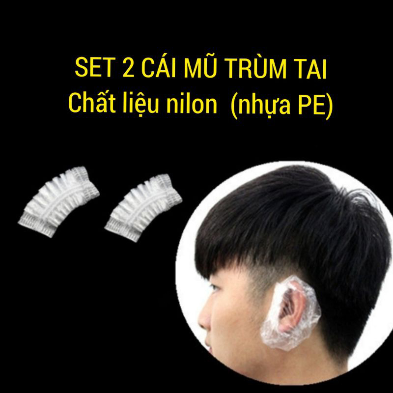 Trùm tai nilon Dùng 1 lần
