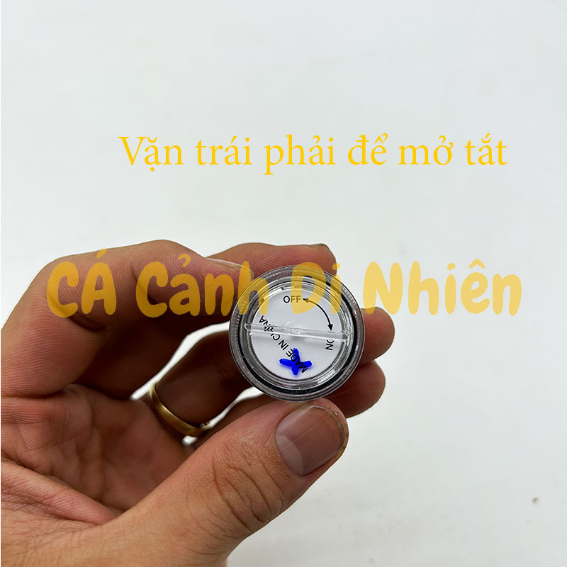 Đèn Led mini cho hồ cá Lego đèn led tròn nắp vặn dùng pin nút áo cho hồ cá