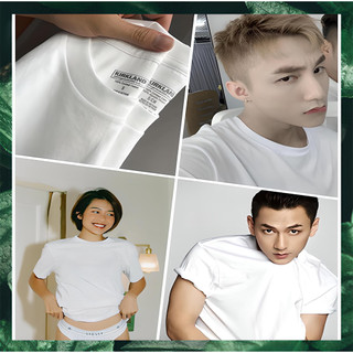 Áo thun trắng đen form rộng unisex / 100% cotton / áo phông mỹ kirkland nam nữ